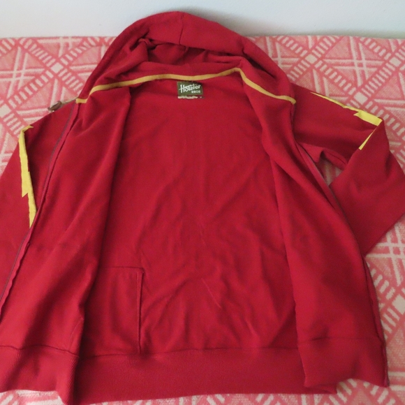 howler brothers lightning bolt red hoodie jacket M - Picture 2 of 7